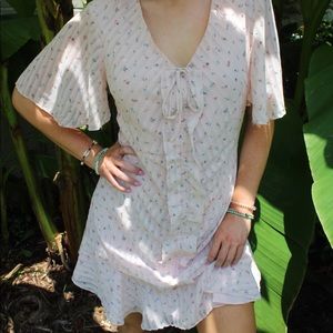 Sugarlips Amalfi Ruched Pink Mini Dress